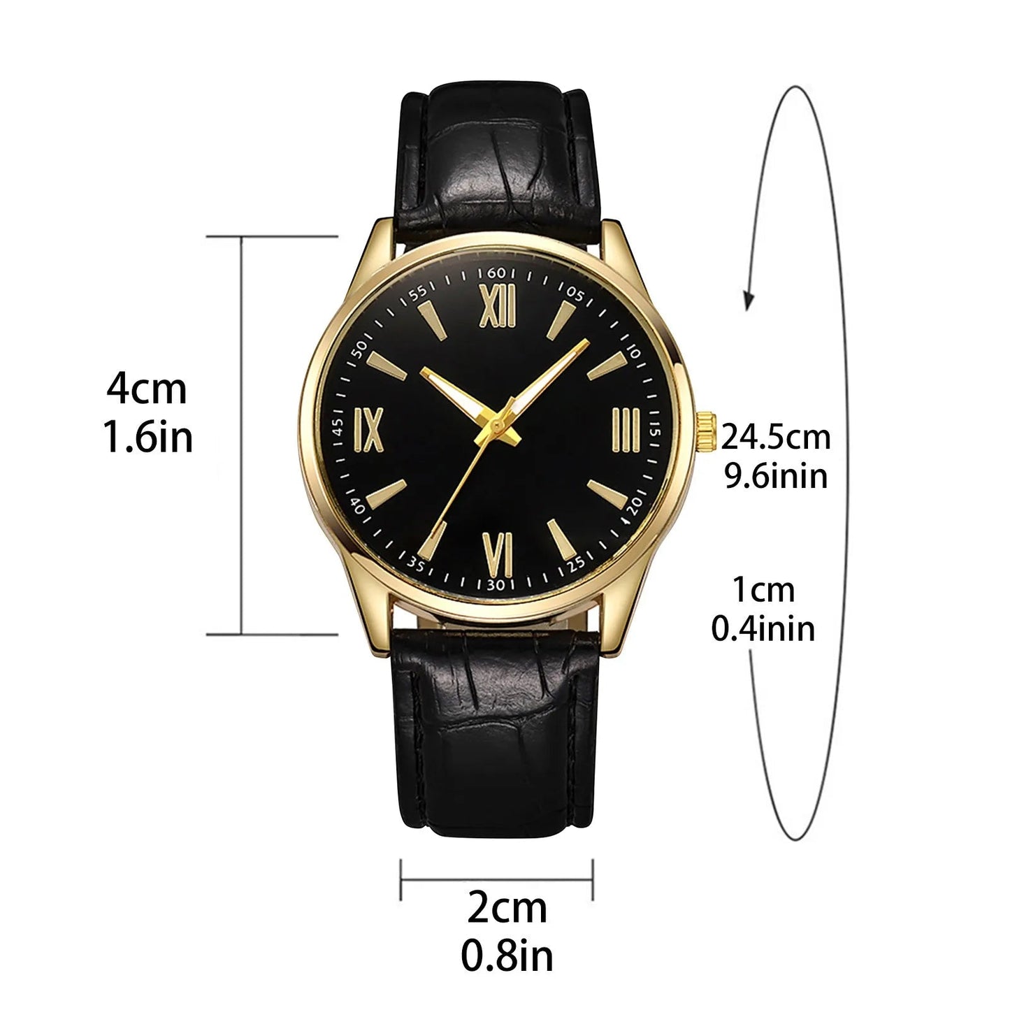 VITERBO® Elegant Minimalist Leather Watch