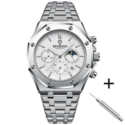 BINBOND® Luxury Luminous Stainless Steel Watch