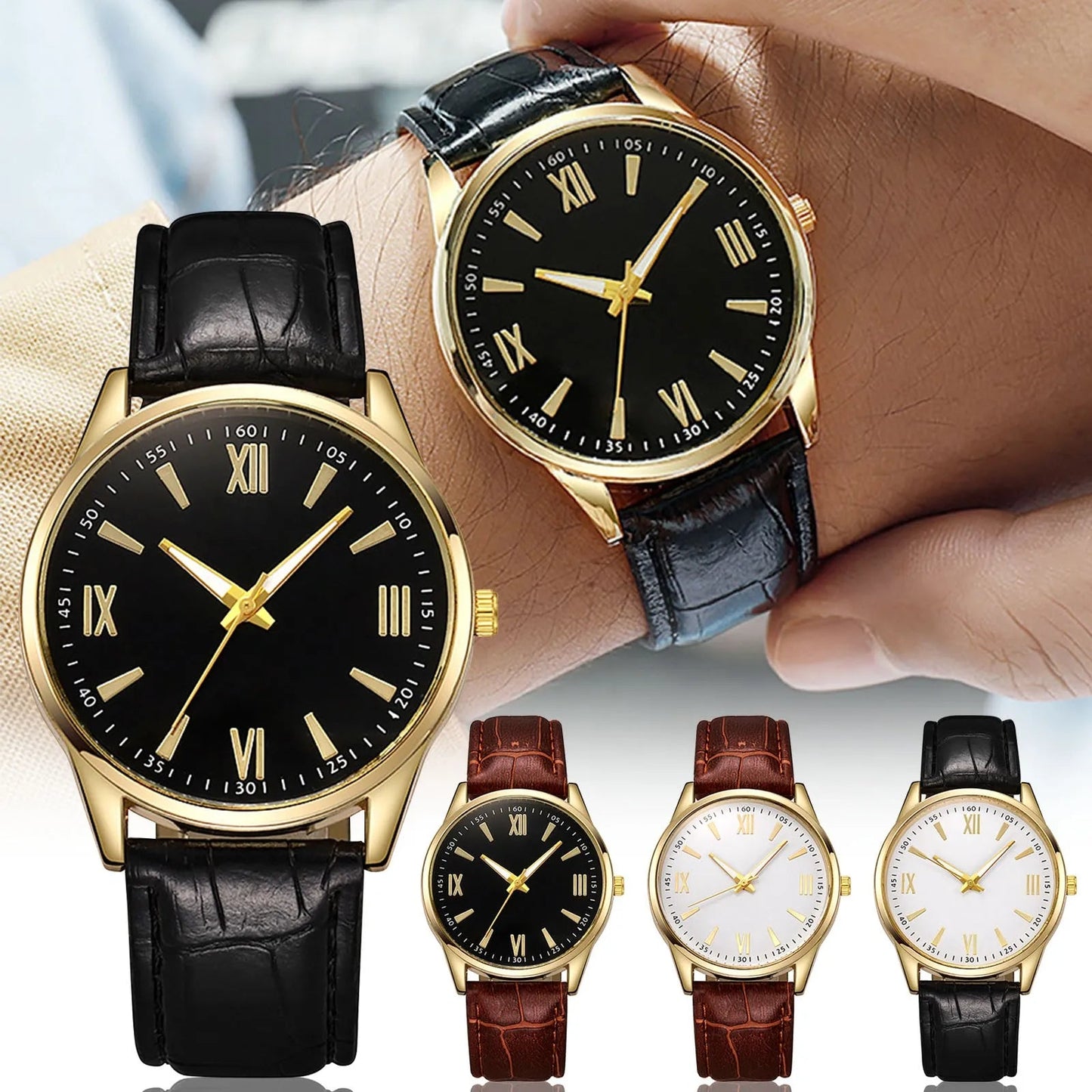 VITERBO® Elegant Minimalist Leather Watch