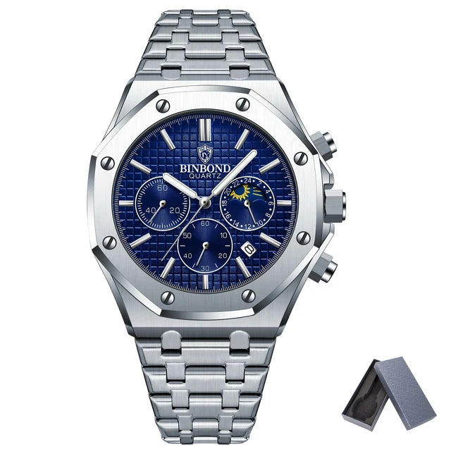 BINBOND® Luxury Luminous Stainless Steel Watch