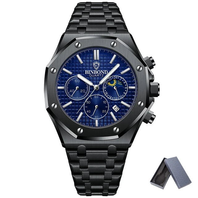 BINBOND® Luxury Luminous Stainless Steel Watch