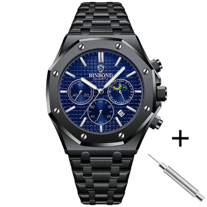 BINBOND® Luxury Luminous Stainless Steel Watch